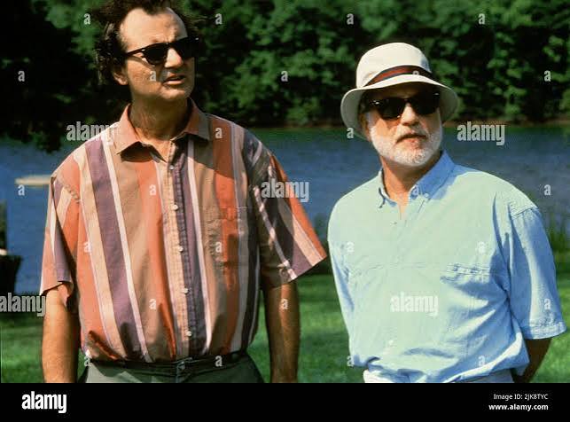 Bill Murray & Richard Dreyfuss Film What About Bob? (1991) Characters: Bob  'Bobby' Wiley & Dr. Leo Marvin Director: Frank Oz 17 May 1991 **WARNING**  This Photograph is for editorial use only