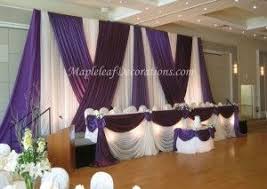 Black And Purple Wedding Decoration Ideas Pretty Backdrop Purple Wedding Cake Table Purple Wedding Tables Head Table Wedding