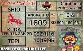 Prediksi Togel Cambodia 09 Oktober 2020 Taiwan Sydney Kamboja