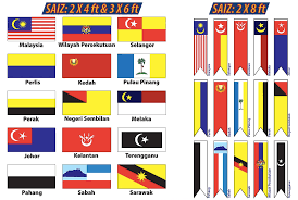 Malaysia terdiri daripada 13 negeri dan 3 wilayah persekutuan? Bendera Justprint My Pakar Percetakan Online
