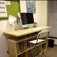 Standing Desk Ikea Hack With Expedit Ikea Standing Desk Diy Standing Desk Guest Room Office
