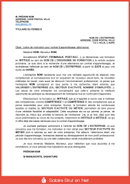 Utilisez facilement ce modèle de lettre pour chercher un emploi dans le secteur hôtellerie & restauration. Lettre De Motivation Pour Une Candidature En Alternance Exemple Salaire Brut En Net