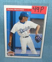 1992 skybox aaa 5 pedro martinez albuquerque dukes: Pedro Martinez Rookie Baseball Card