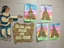 The Teacher With A Ponytail Kindergarten Art Lessons Native American Lesson Plans Native American Art Projects