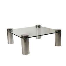 vintage coffee table chromed metal glass vintage italy 1970s a coffee table chromed metal glass manufactured in ital table metal table teck table vintage