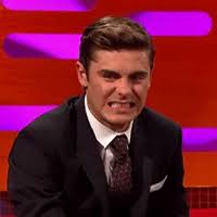 Efron was already jacked up on steroids, which is probably why his brain was able to think of this awesome troll. Stuff Zac Efron Does Zac Cringing At The Couples Grinding At Prom