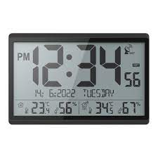 Source YOUTON Jumbo Wall Clock Digital Radio Controlled Clock Table Clock  with Indoor Outdoor Temperature on m.alibaba.com