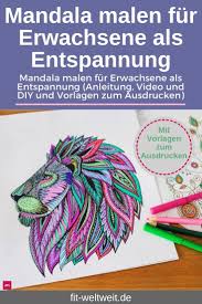 Traditionell besitzt dieses bild eine runde form, was auch mit dem namen deutlich wird. Mandala Malen Fur Erwachsene Als Entspannung Stress Abbauen