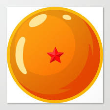 Dragonball 1 Star Ball Canvas Print By Special Tee Shop Medium Dragon Ball Dragon Ball Super Manga Canvas Prints