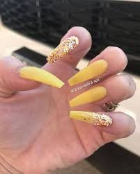 Cute acrylic nails acrylic nail designs cute nails acrylic nails yellow acrylic nails for summer coffin aqua nails acrylic gel classy nails acrylics nails for summer. 30 Glittering Summer Yellow Nails For All Coffin Nails
