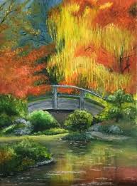 Jardin Japonais Acrylique Sur Toile De Coton Beaux Jardins Paysage Et Jardins