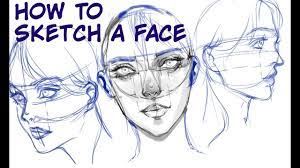 Drawing faces should be easy as pie after you get the proportions down. Medibang How To Sketch A Face Tutorial Youtube