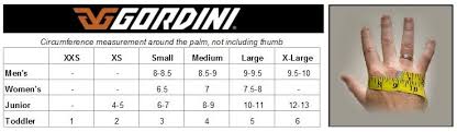 Gordini Gloves Size Chart Images Gloves And Descriptions