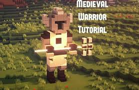 Medievalwarrior Statue Design Minecraft In 2020 Minecraft Blueprints Minecraft Projects Minecraft Designs