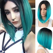 Check spelling or type a new query. Ombre Blue Wigs Synthetic Hair Short Wigs For Black Wigs Women Short Bob Wig Ombre Blue Hair Heat Resistant Cheap Bob Wig Wish