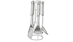 Kitchen utensils are basically a set of tools that help in cooking a variety of dishes. 5 Piece Stainless Steel Kitchen Utensil Set Size 12 Inch Max Rs 500 Set Id 10845581562