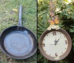 Pfannen Uhr Gartendeko Selber Machen Garten Deko Diy Uhr