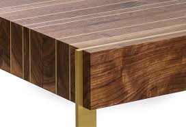 Ellis Side Table In Solid Black Walnut With Solid Brass Inlay Legs 1stdibs Com In 2020 Brass Furniture Legs Wood Table Design Inlay Furniture