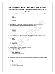 Soal pilihan ganda tentang keselamatan kerja beserta jawabannya kumpulan kerjaan. Soal Pendalaman Materi Pilihan Ganda Kelas Xii Bab 4 Penelitian Sosial Dan Penulisan Laporan Penelitian Ktsp Buku 1