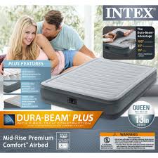 Shop for mattresses at your local red wing, mn walmart. Intex Dura Beam Series Mid Rise Airbed W Built In Electric Pump Queen 2 Pack Walmart Com Air Bed Intex How To Fall Asleep