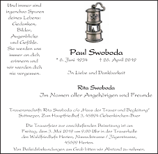 Haus rita auf dem hochstck 1545701. Traueranzeigen Von Paul Swoboda Waz Trauer De
