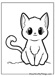 Set off fireworks to wish amer. 20 Kitten Coloring Pages