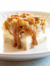 Pinterest and facebook will be filled with all sorts of amazing comforting after doing a bit of googling, i came across paula deen's cobbler recipe. Caramel Apple Cheesecake Bars The Girl Who Ate Everything
