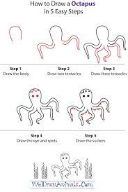 How To Draw An Octopus Sea Creatures Drawing Drawings Draw