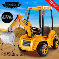 Yellow Digger Electric Kids Ride On Car Rovo Kids Mytopia