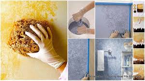 To sponge paint, mix 4 parts latex glaze with 1 part indoor paint, and apply the mixture with a damp sponge. Faux Painting Basics 101 Technique Tricks And Inspiring Faux Finishes