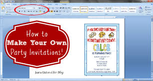 How to make greeting cards with microsoft word. How To Make Your Own Party Invitations Abby Lawson
