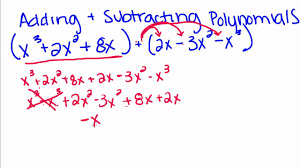 After subtracting 2xy from 2xy we ended up with 0, so there is no need to mention the xy term any more. Algebra Tutorial 13 Adding And Subtracting Polynomials Youtube