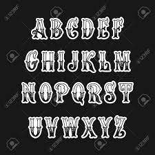 Different computer fonts have names, and you can identify them by their features. Set Of Victorian Style Alphabet Letters Vector Font Type Design Stylized Logo Text Typesetting Royalty Free Cliparts Vectors And Stock Illustration Image 85706704