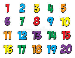 Colorful Number Set 1 20 This Is A Colorful Number Set Numbers 1 Through 20 Sponsored Sponsored Spon Numbers For Kids Funny Dating Memes Rhymes For Kids