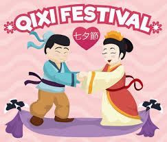 It is a day full of romance because of an ancient household love story in china about niulang and zhinu (cowherd and weaver girl). Couple Of Lovers With Magpies Representing The Legend Of Meeting Of The Cowherd And Weaver Girl In Qixi Festival Also Called Evening Of Sevens In Chinese Or Chinese Valentine S Day Ù…ÙˆÙ‚Ø¹ ØªØµÙ…ÙŠÙ…ÙŠ