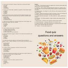 But, if you guessed that they weigh the same, you're wrong. 10 Best Printable Food Trivia Printablee Com