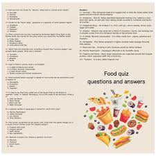 Florida maine shares a border only with new hamp. Food Trivia Questions And Answers Food And Drink Quiz Questions And Answers 15 Questions For Your Food And Drink Quiz