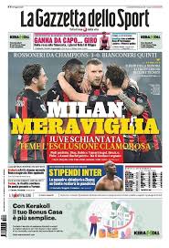 La pagina ufficiale de la gazzetta dello sport, il quotidiano. La Gazzetta Dello Sport Prima Pagina 10 Maggio 2021