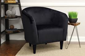 Mainstays Microfiber Tub Accent Chair Black Walmart Com In 2020 Arm Chairs Living Room Accent Chairs Furniture