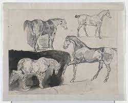 The paintings ranged from watercolors, pastels, and drawings. Eugene Delacroix Four Studies Of Horses Recto Four Studies Of Galloping Horses And Riders Verso The Metropolitan Museum Of Art