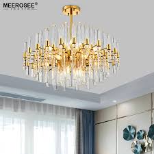 Wohlfurst 20 1/4 wide brushed nickel crystal pendant light. Meerosee Contemporary Crystal Chandelier Lighting Fixture Creative Lustres Hanging Suspension Light Dining Room Living Room Lamp Chandeliers Aliexpress