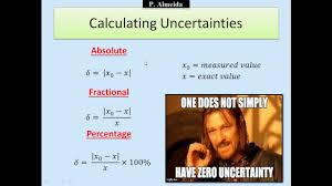 In many experiments, we must understand how error propagates through more complex functions. How To Calculate Errors And Uncertainties Absolute Fractional And Percentage Uncertainty Youtube