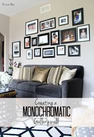 Gallery Wall Wednesday 1 Where It All Began A Monochromatic Gallery Wall This Is Our Bliss Gallery Wall Living Room Monochromatic Living Room Living Room Decor
