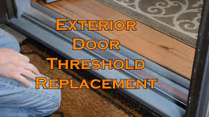 The rest is solved by the step by step guide below which. How To Replace An Exterior Door Threshold Plate Youtube