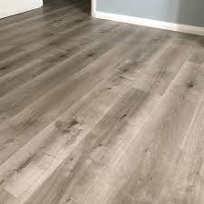 Vinyl flooring is a favoured choice for installations in kitchens and bathrooms, due to being very easy to clean and water resistant. Imperial Wood Effect 5mm Spc Flooring Grey Steel Oak 2 196m2 Discount Flooring Depot