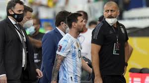 Das spiel zwischen brasilien und argentinien wurde abgebrochen, als die gesundheitsbehörde des spielfeld . Tsypmpkwqdfeum