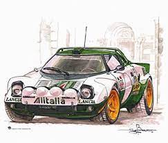 lancia stratos 車 イラスト 車 絵 車の塗装