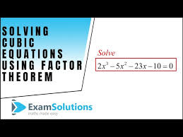 Learn how to factor and solve cubic equations in less than one minute using this super simple trick. Factorising Cubic Polynomials Lessons Blendspace