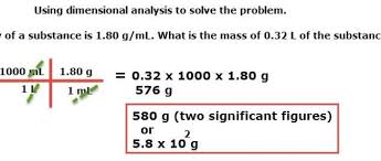 Dimensional Analysis Density Conversion Factor Mass Volume Dimensional Analysis Analysis Conversion Factors
