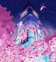 Japan anime cherry blossom flowers aesthetic tokyo train kawaii railway redbubble. Anime Sakura Blossom Gifs Tenor